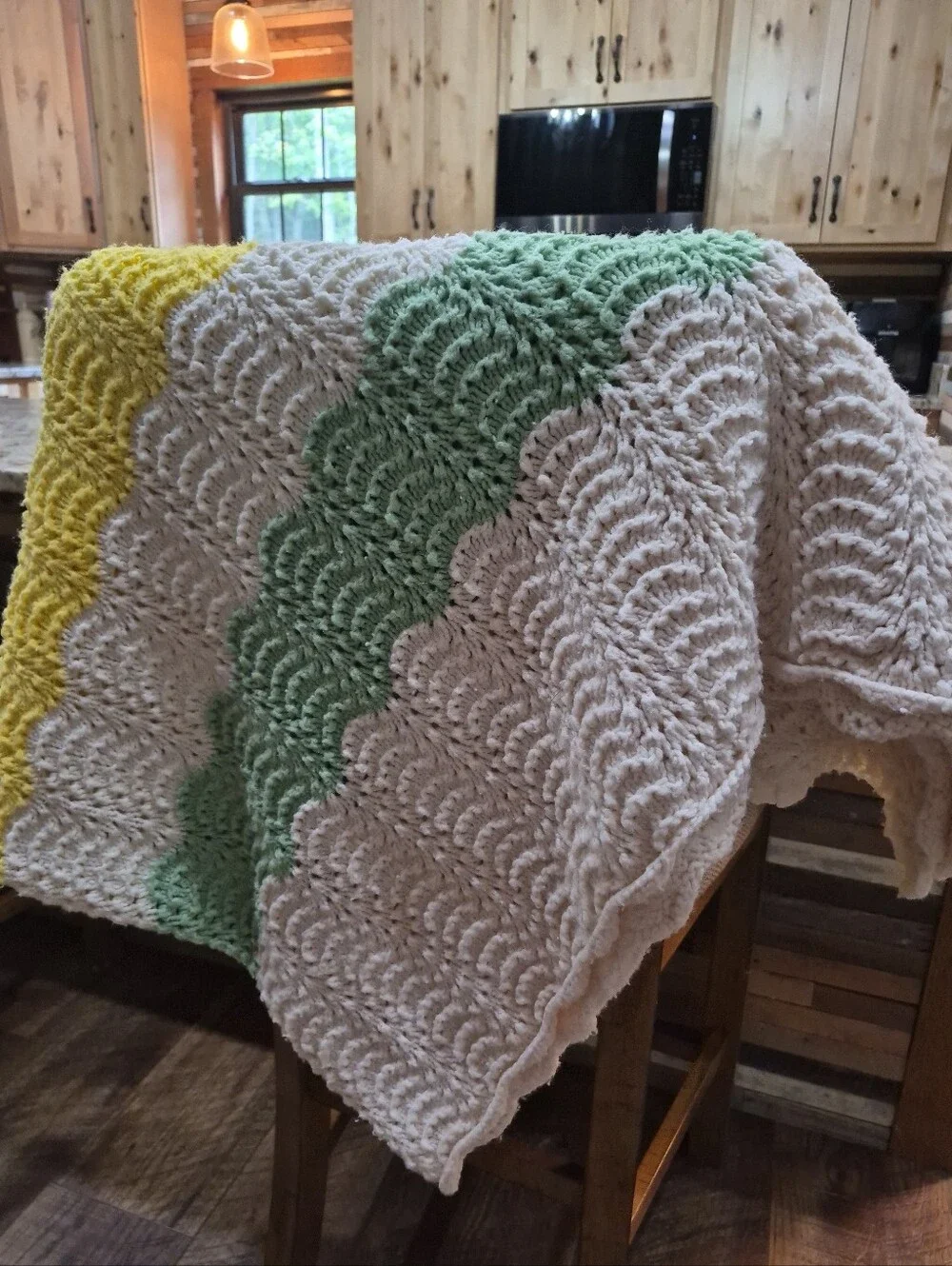 Handmade Crochet Afghan Throw Lap Blanket 73 X 50 Cottagecore Grandmacore